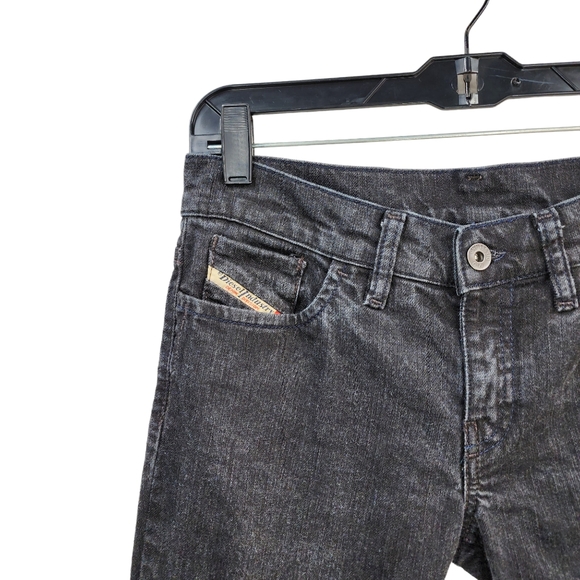 Diesel LIV Women's Black Wash Liv Stretch  Bootcut Jeans - 28X32 - Picture 2 of 8